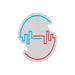 Custom Neon | Headphones with Heartbeat Neon Sign | 16x16 | Ice Blue and Red 3