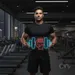 Custom Neon | Dumbbell with Fist Neon Sign | 11x25 Inches | Blue and Red Neon Sign 1