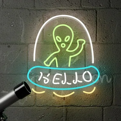 Custom Neon | Hello Alien Neon Sign | 20x18