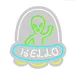 Custom Neon | Hello Alien Neon Sign | 20x18 3