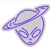 Custom Neon | Purple Alien Planet Neon Sign | 20x23 3