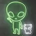 Custom Neon | Cute Alien and Dog Neon Sign | 20x16 2