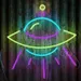 UFO Neon Sign Alien Glow Wall Art, LED Neon Flex Light for Bedroom, Bar, Game Room Decor, Plug-in Multicolor Neon Alien Spaceship Lamp, Aesthetic Room Lighting, Party Wall Decoration 1