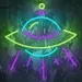 UFO Neon Sign Alien Glow Wall Art, LED Neon Flex Light for Bedroom, Bar, Game Room Decor, Plug-in Multicolor Neon Alien Spaceship Lamp, Aesthetic Room Lighting, Party Wall Decoration 2