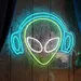 Custom Neon | Alien UFO Neon Sign 18x22 Inch 1