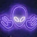 Custom Neon | Alien Rocket Neon Sign | 15x24 Inch 2