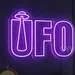 Custom Neon | UFO Alien Space LED Neon Sign | Energy-Efficient Wall Light for Bedroom, Bar, Gaming Room & Home Decor | 17x25 | Purple | Neon Flex Wall-Mounted Extraterrestrial Party Decor 2
