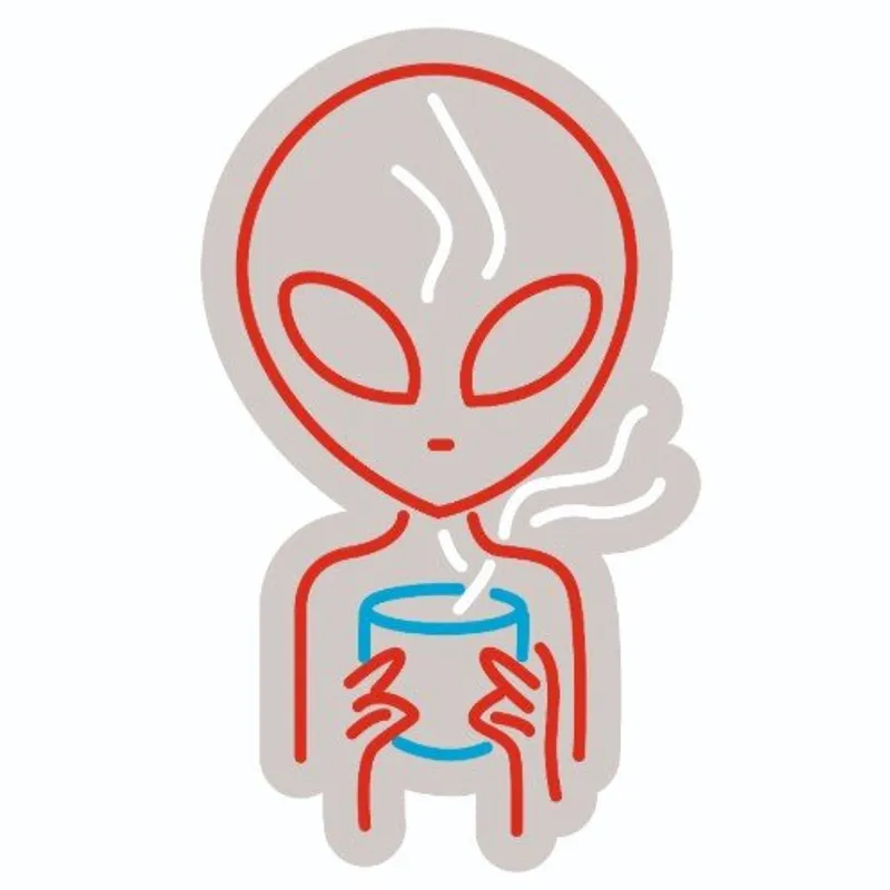 Custom Neon | Alien Coffee LED Neon Sign | 22x13 | Red & Blue