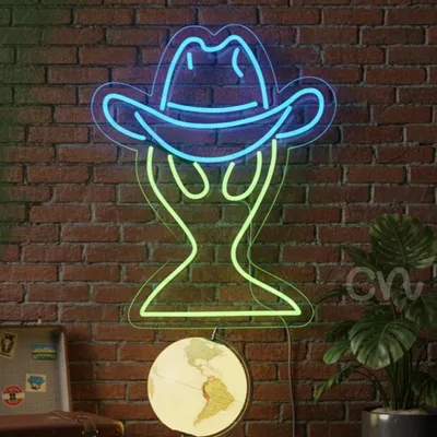 Custom Neon | Neon Flex Alien Moon Sign | 22x18