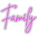 Custom Neon | Family Neon Sign | 20x24 | Hot Pink 3