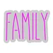 Custom Neon | Family Neon Sign | 15x21 | Hot Pink Bright Neon Sign for Home Decor 3