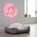 Custom Neon | Abstract Swirl Neon Sign | 21x21 | Hot Pink and Yellow 2