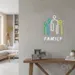 Custom Neon | Family Neon Sign | 22x17 | Green Blue Yellow White Bright Colorful Decor 2