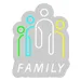 Custom Neon | Family Neon Sign | 22x17 | Green Blue Yellow White Bright Colorful Decor 3
