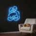 Custom Neon | Family with Baby Neon Sign | 23x19 | Ice Blue 2