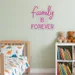 Custom Neon | Family is Forever Neon Sign | 21x20 | Pink 1