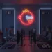Custom Neon | Angry Bird Neon Sign | 22x22 | Red White Orange Yellow 2