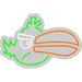 Custom Neon | Toucan Head Neon Sign | 16x24 | Green Orange White | Bright Home Decor 3