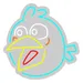 Custom Neon | Cartoon Bird Neon Sign | 22x22 | Ice Blue White Yellow Red Orange 3