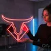 Custom Neon | Bull Head Neon Sign | 20x24 | Red Neon Sign for Bar Home Decor 1
