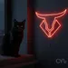 Custom Neon | Bull Head Neon Sign | 20x24 | Red Neon Sign for Bar Home Decor 2