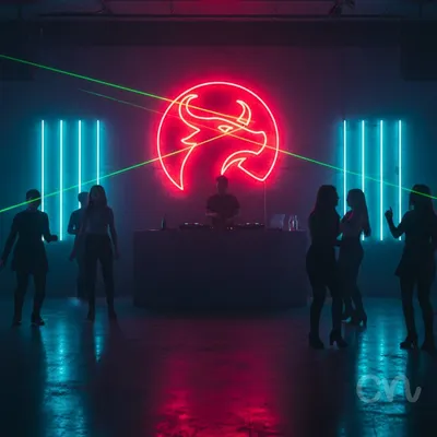 Custom Neon | Bull Head Neon Sign | 20x22 | Red Color for Wall Decor Bar Gift