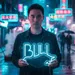Custom Neon | Bull Neon Sign | 13x20 Inches | Warm White Neon Sign for Home Decor 1