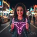 Custom Neon | Bull Head Neon Sign | 18x22 | Hot Pink 1