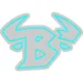 Custom Neon | Bull Head Logo Neon Sign | 17x24 | Ice Blue 3