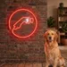 Custom Neon | Gas Nozzle Symbol Neon Sign | 20x20 | Red 2