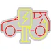 Custom Neon | Car Charging Station Neon Sign | 17x24 | Red and Yellow 3