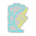 Custom Neon | Battery with Lightning Bolt Neon Sign | 20x14 | Ice Blue and Yellow 3
