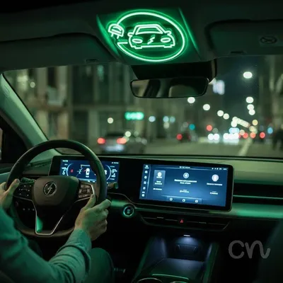 Custom Neon | Electric Car Neon Sign | 22x23 | Neon Green Perfect for Car Enthusiasts