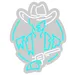 Custom Neon | Cowboy with Gun Neon Sign | 23x18 | Ice Blue 3
