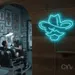 Custom Neon | Cowboy Hat and Moustache Neon Sign | 24x18 | Ice Blue 1