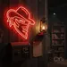 Custom Neon | Bandit Face Neon Sign | 23x21 | Red Color Neon Sign for Bars and Decor 2