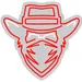 Custom Neon | Cowboy Face Neon Sign | 23x24 Inches | Red Neon Sign for Wall Decor 3