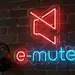 Custom Neon | e-mute Neon Sign with Crossed Speaker Icon | Modern Energy-Efficient LED Wall Light for Studios, Gaming, and Home Decor | 17x20 | Multicolor (Red & Blue) 1