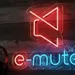 Custom Neon | e-mute Neon Sign with Crossed Speaker Icon | Modern Energy-Efficient LED Wall Light for Studios, Gaming, and Home Decor | 17x20 | Multicolor (Red & Blue) 2