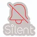 Silent Neon Sign 21x20 Inch | Modern LED Wall Art with Red Bell & White Silent Text | Home, Office, Cafe, Bedroom & Studio Decor | Durable Acrylic Backing | Creative Gift for Friends & Family 3