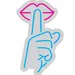 Shhh Neon Sign | Lips & Finger Quiet Gesture Wall Art | 21x13 Inches | Pink & Blue Modern LED-Inspired Design | Unique Decor for Bedrooms, Cafes, Offices, Studios & Gifts 3