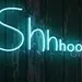 Custom Neon | Custom Neon Sign | Shhhoo Text Wall Art | 12x24 Inches 1