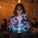 Custom Neon | Cat Face Neon Sign | 17x16 | Hot Pink Neon Sign for Room Decor 1