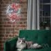 Custom Neon | Cat with Bow Neon Sign | 22x17 | Red and White Neon Sign 2