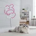 Custom Neon | Rabbit with Heart Neon Sign | 23x20 | Pink and White 1