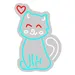 Custom Neon | Cat with Heart Neon Sign | 22x15 Inches | Red Ice Blue Warm White 3