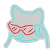 Custom Neon | Cat with Sunglasses Neon Sign | 20x21 | Ice Blue and Red 3