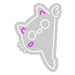 Custom Neon | Cat Face Neon Sign | 22x15 | Pink White Neon Sign for Home Decor 3