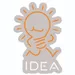 Custom Neon | IDEA Light Bulb Shape Neon Sign 22x15 | Orange & White 3