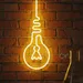 Custom Neon | Light Bulb Shape Neon Sign | 23x10 inch | Yellow 2